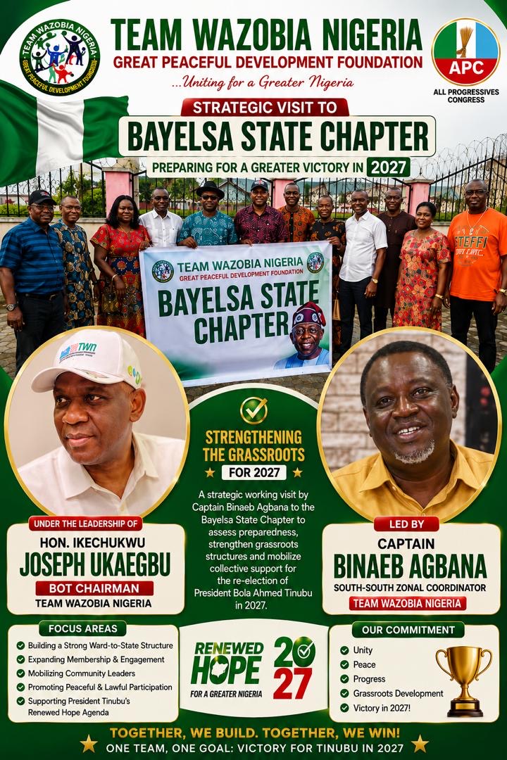Team Wazobia Nigeria  Bayelsa State chapter